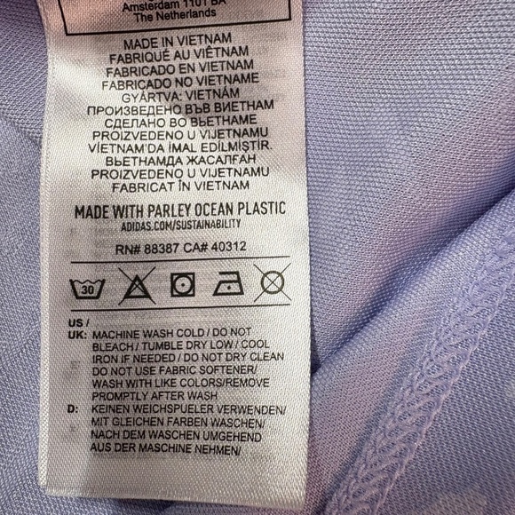 ADIDAS Primeblue Sustainably Made Sleeveless Golf Shirt Mock Neck Design Sz XL - Picture 8 of 11